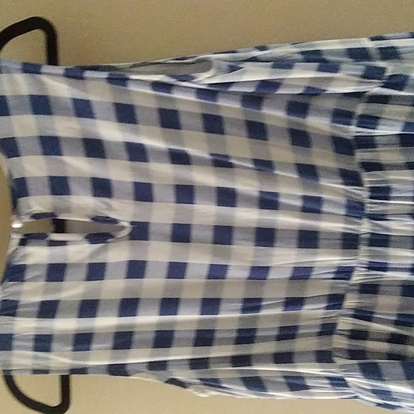 Gingham Sleeveless Summer Dress sz L - Picture 8 of 15